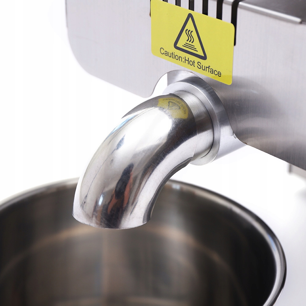 DOMOWA PRASA DO TŁOCZENIA OLEJU NA ZIMNO I CIEPŁO Kolor dominujący srebrny/szary