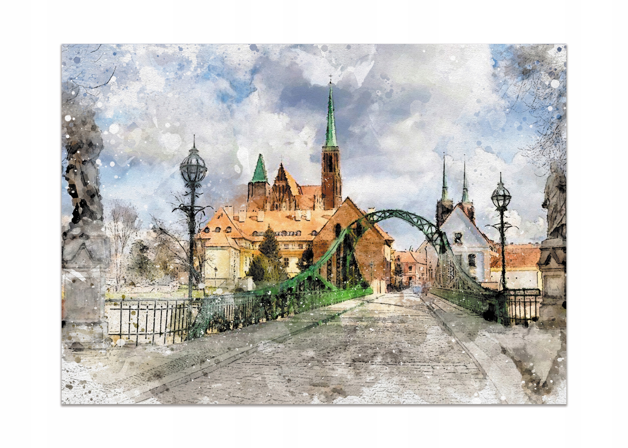 

Plakat Miasto Wrocław akwarela 50x70 Obraz
