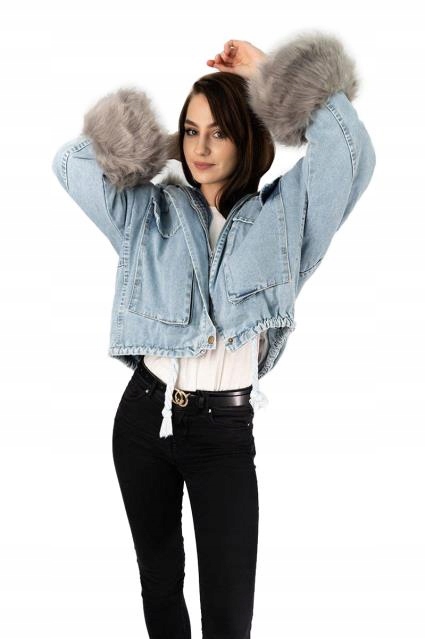 

Kurtka Jeansowa Z Futerkiem Katana Futerko Miś M/L