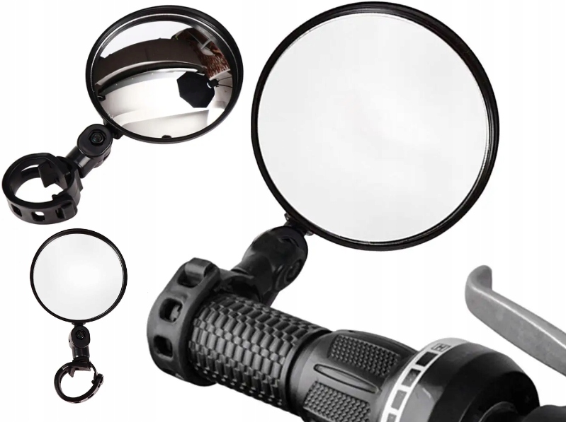 LUSTERKO ROWEROWE WSTECZNE DO ROWERU NA KIEROWNIK REGULOWANE UNIWERSALNE