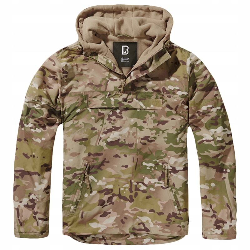 Bunda s kapucí klokanka maskáčový Brandit Windbreaker Tactical Camo XXL