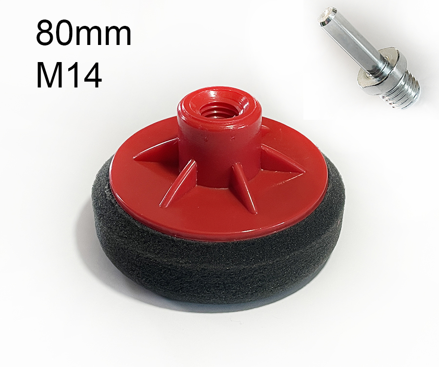 

Gąbka Pad Polerski 80mm Mini M14 Czarna + Trzpień