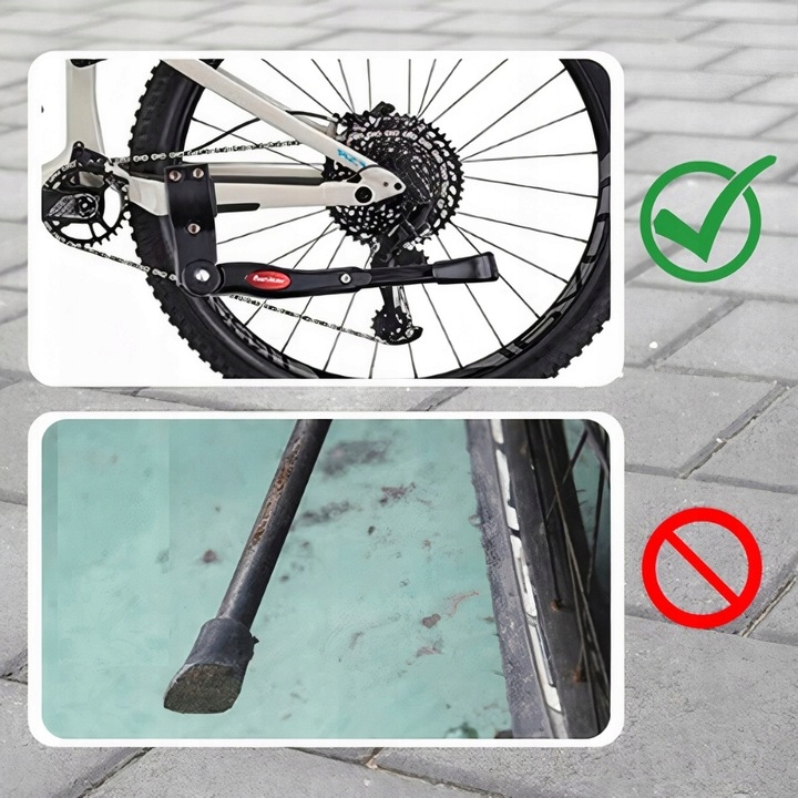 STOPKA PODPÓRKA REGULOWANA NÓŻKA BOCZNA NA ROWER ROWEROWA ALUMINIOWA Rodzaj centralna pojedyncza regulowana tylna