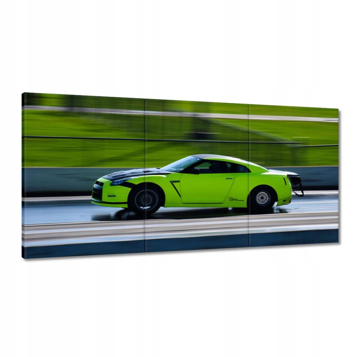 Obrazy 180x90 Zelené športové auto