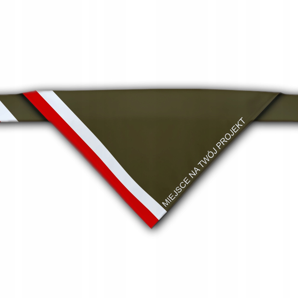 Skautský šátek 70x70x100 cm Polský polyester 100% Váš potisk 10 Ks.