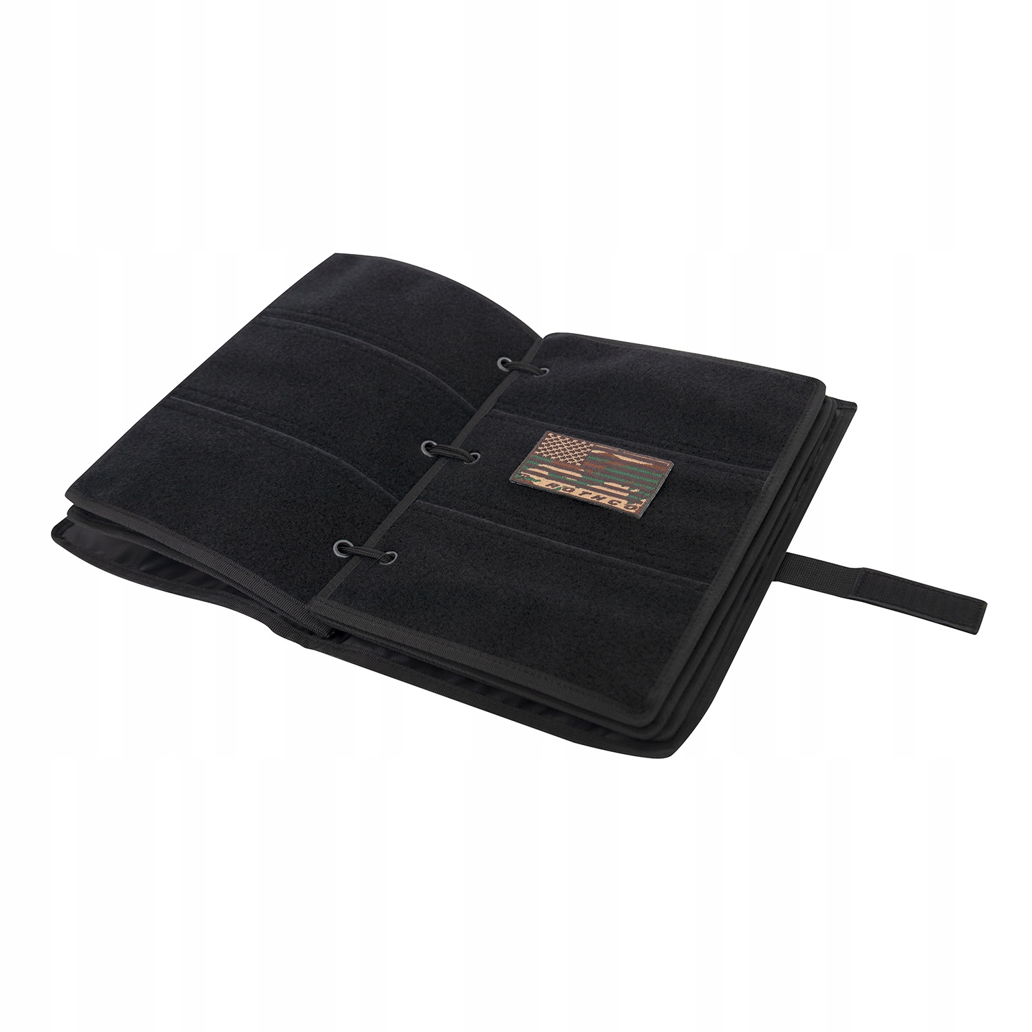 Pořadač na nášivky Velcro černý