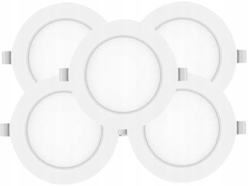 5x Lampička Panel Stropní Svítidlo Stropní Led 6W Objímka 3000K pro závěsný strop
