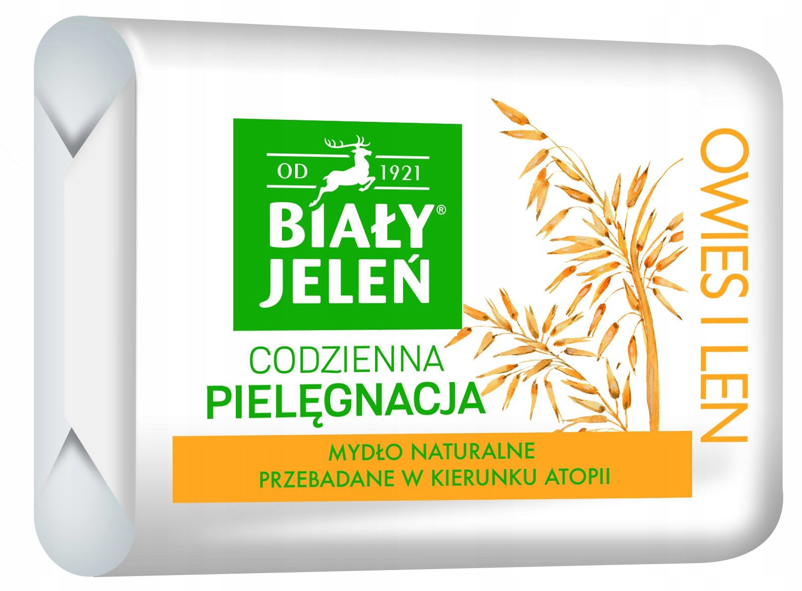 

Biały Jeleń mydło owies i len Premium 100g