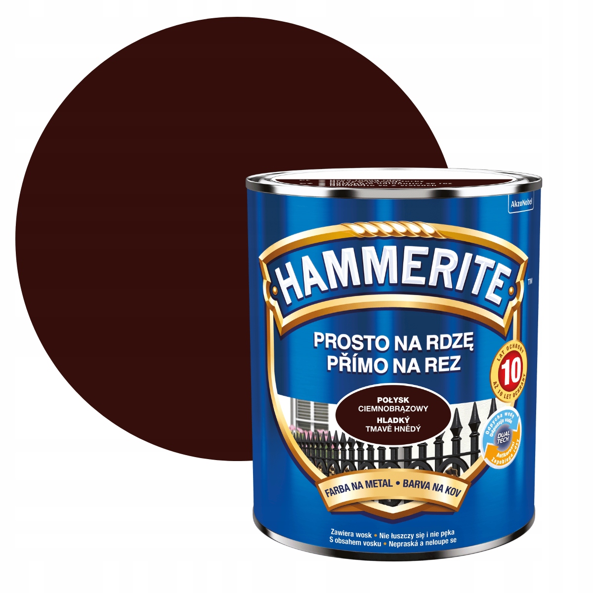 

Hammerite Na Rdzę 0,7L Ciemnobrązowy Połysk