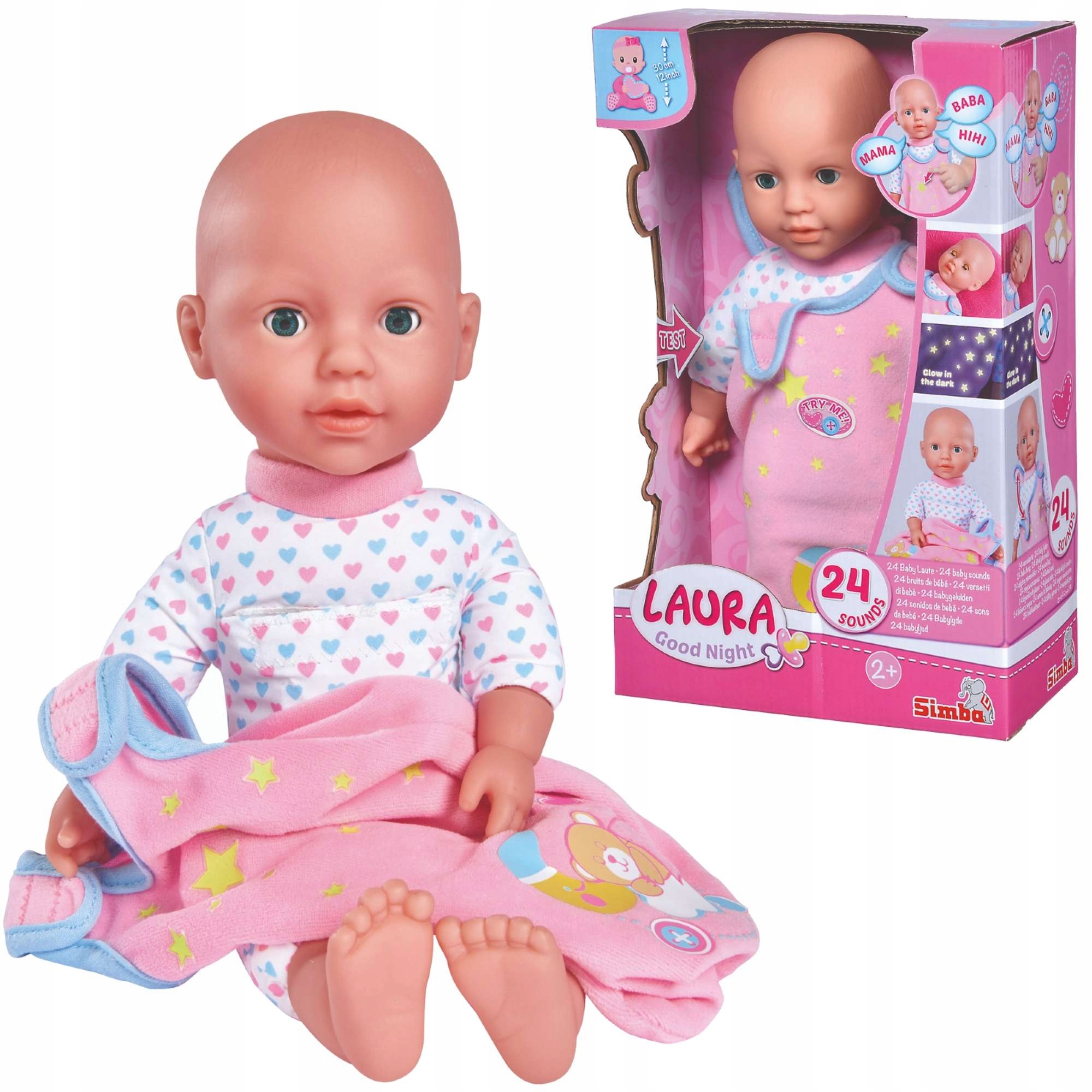 

Lalka Laura Good Night Z Melodią Śpiworek Dźwięk