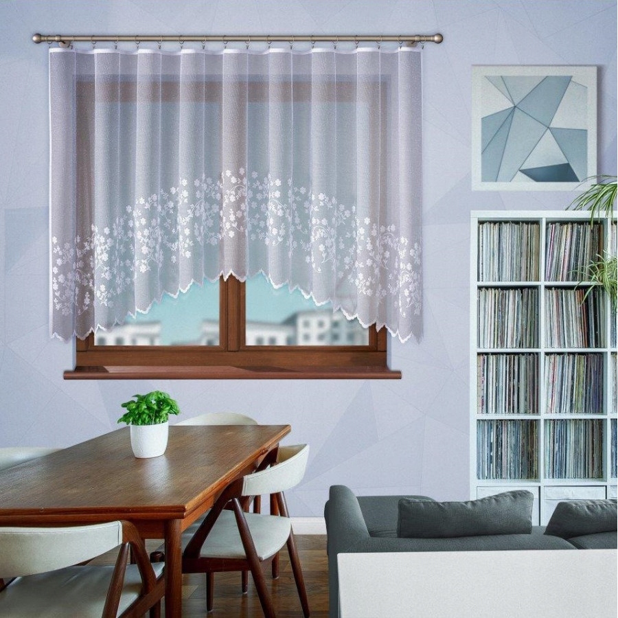 

Firanka żakardowa gotowa biała Jola G337 300x150cm