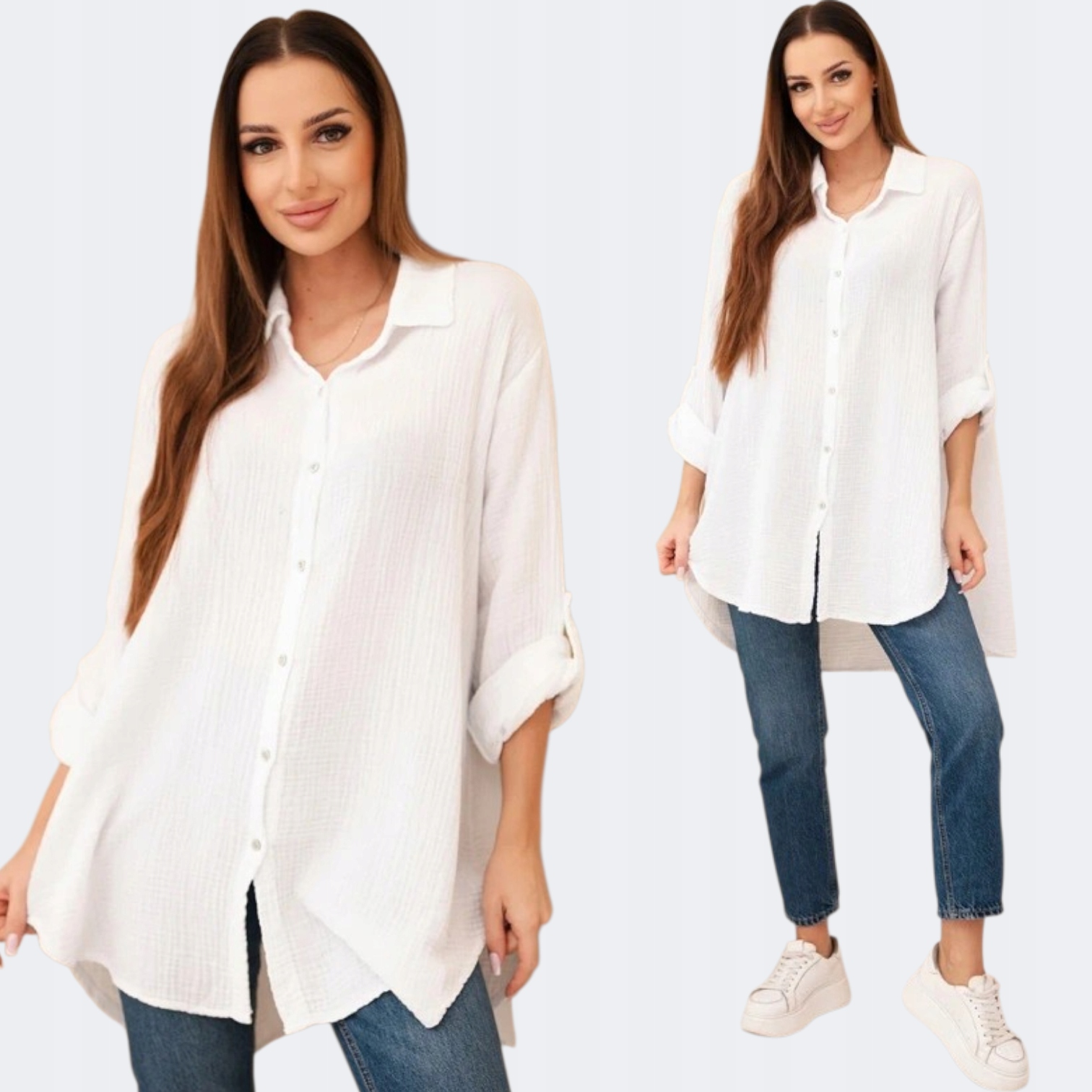 Koszula bawełniana muślinowa