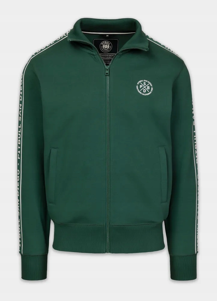 Pánská Rozepínací mikina Pitbull Nexus bavlněná se stojáčkem track jacket L