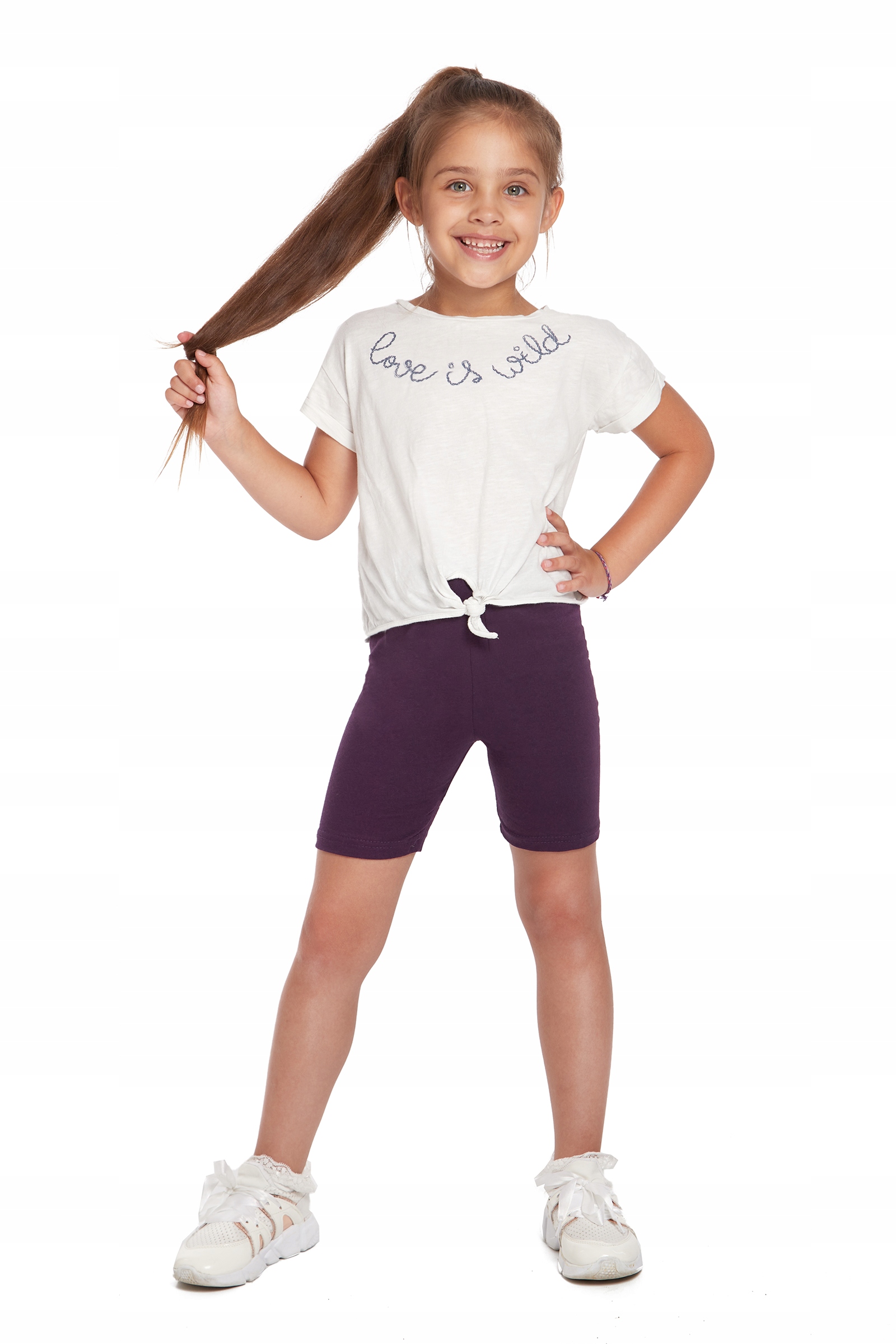 DZIECIĘCE LEGGINSY 1/2 LATO GETRY KOLARKI CHLK