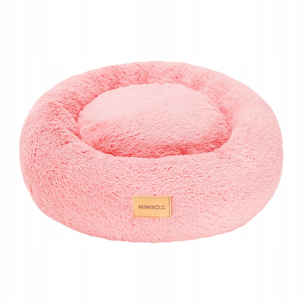 Levně Pelíšek Kulaté Růžové Vel L- 60 cm pro psa Mimiko.