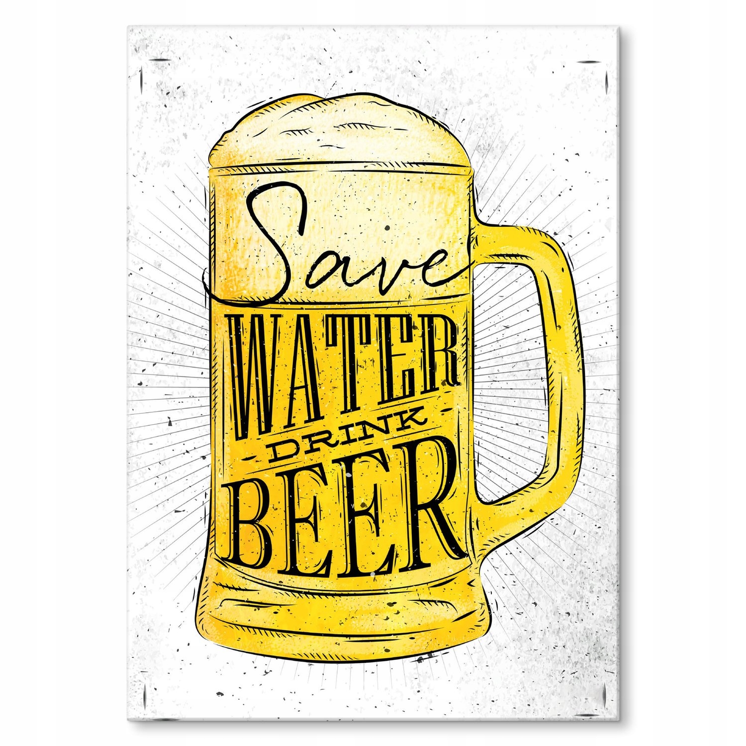 Kovový plakát Pijte pivo! Dárek 42 x 59 cm