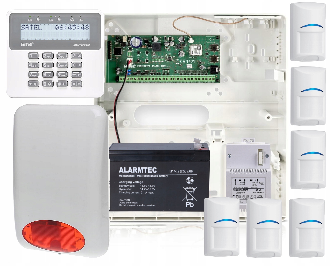 Súprava s zabezpečovacou ústredňou Perfecta 16 a 6x Pir