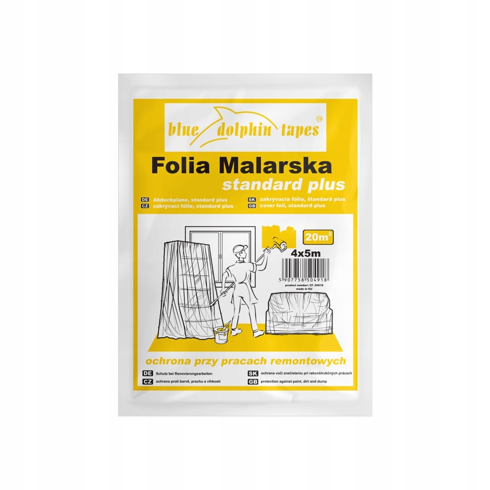 

Folia malarska Blue Dolphin Standard Plus 4x5 m