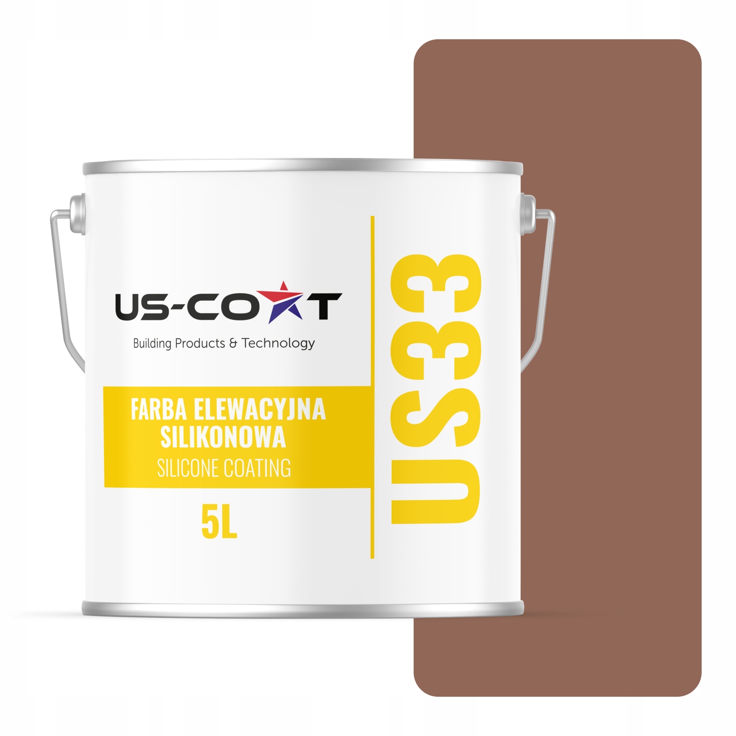 Barva Silikonová Fasádní Barva Hnědá F516 Uv 5L Výrobce