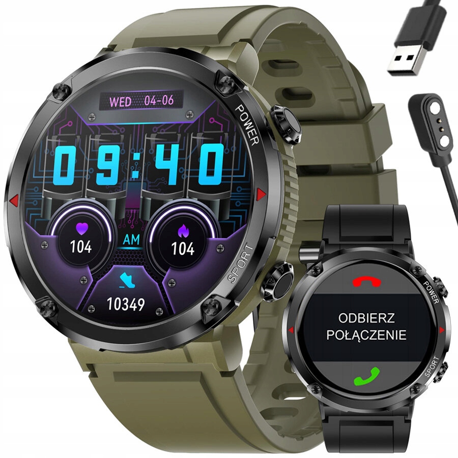 Chytré Hodinky Mužský Gravity GT21-7 Bluetooth Call, Přídavný Pásek Gravírování