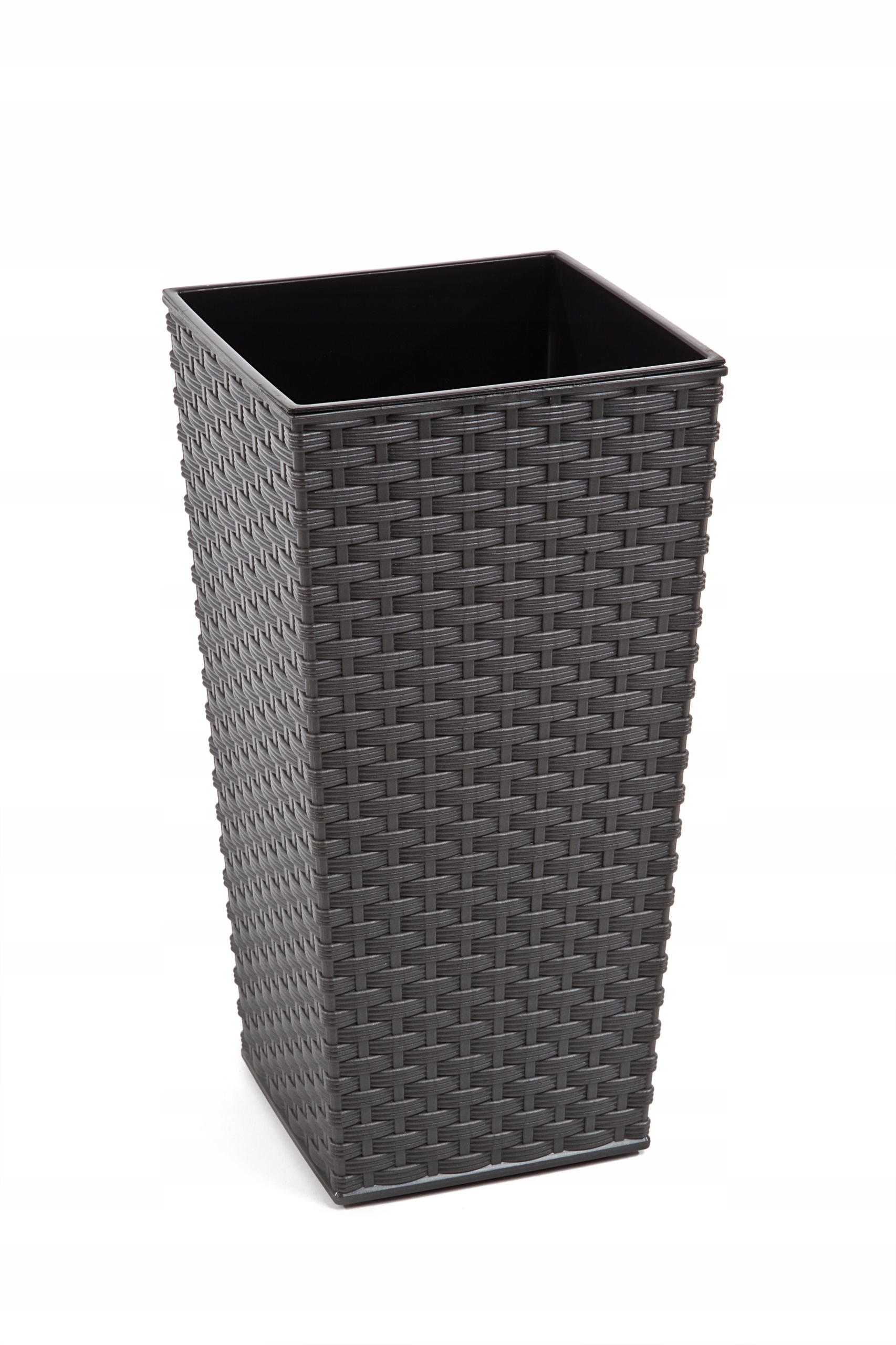 

Doniczka FINEZJA+wkład 25x25 h47 grafit Rattan