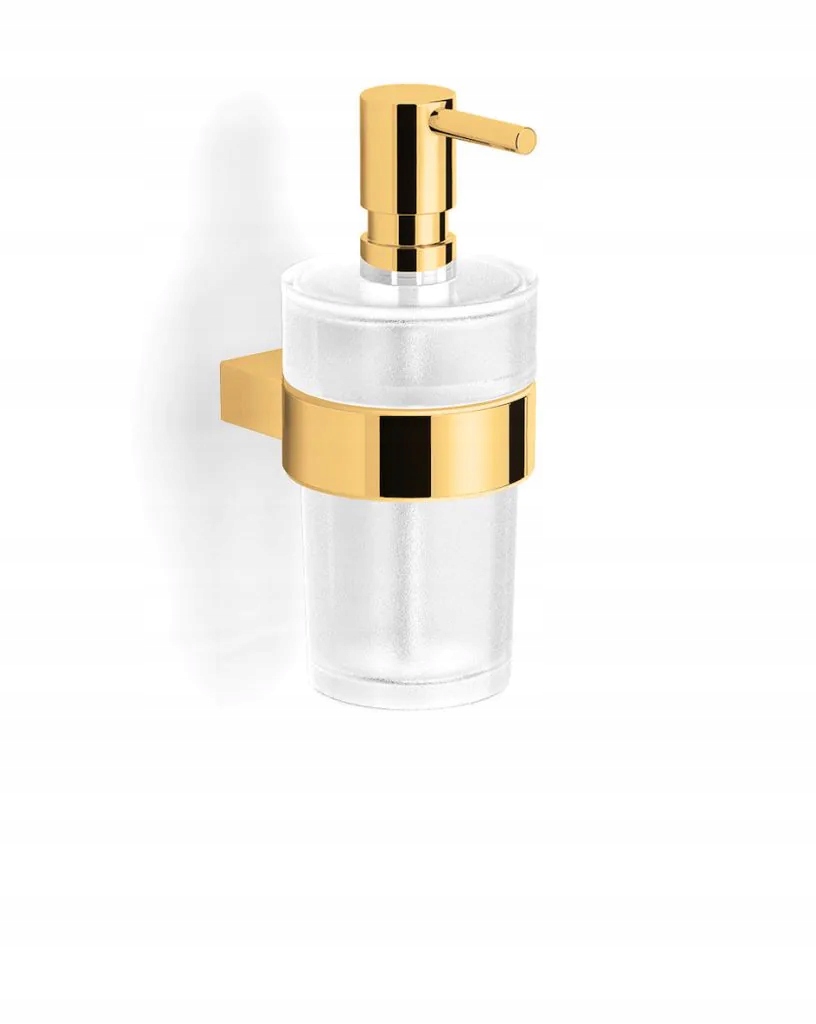 Dávkovač na tekuté mydlo Stella Soul zlatý lesk, matné sklo