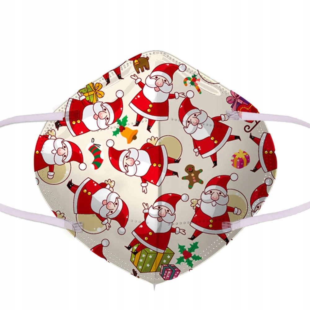 MASKA KN95 OCHRONNA 4 warstwowa ŚWIĘTA wzór