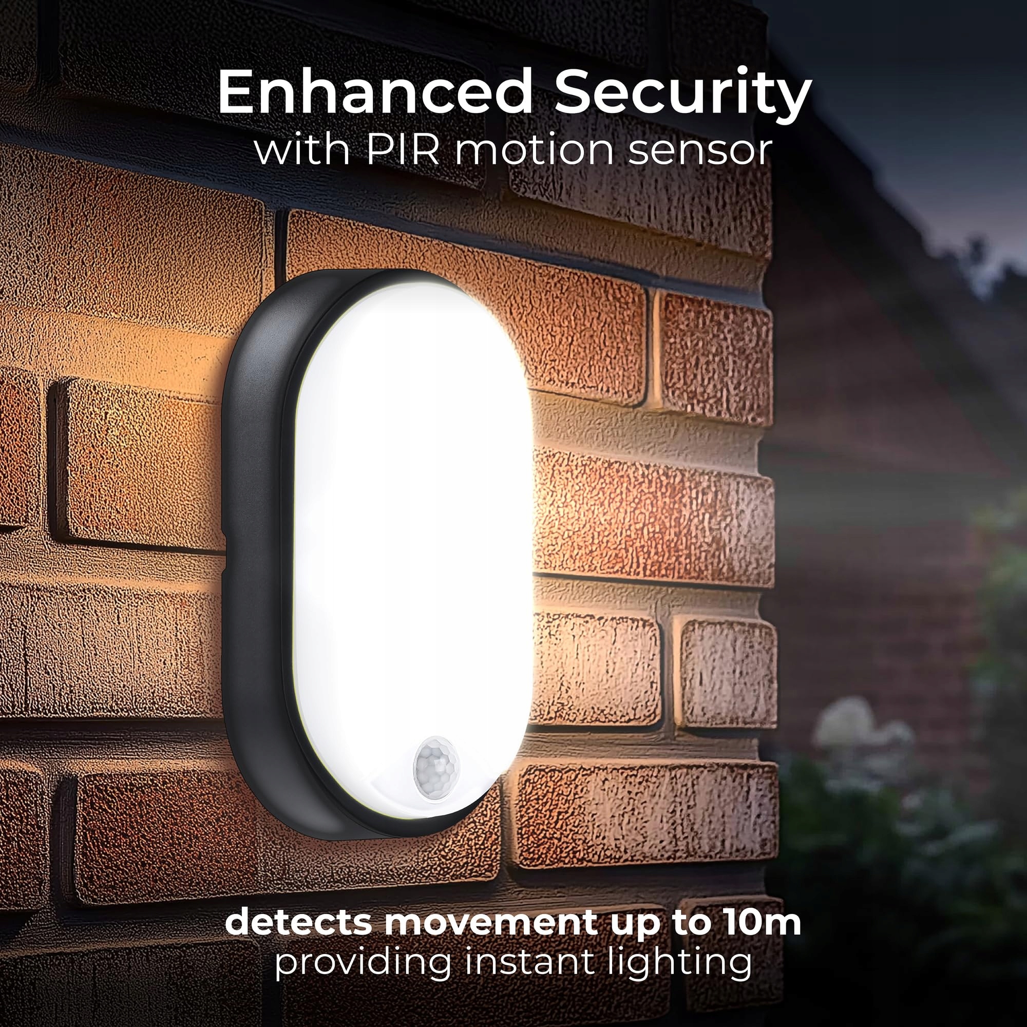 Lampa Zewnętrzna LED Z Czujnikiem Ruchu Wodoodporna 10W IP54 Luceco — miniatura 4