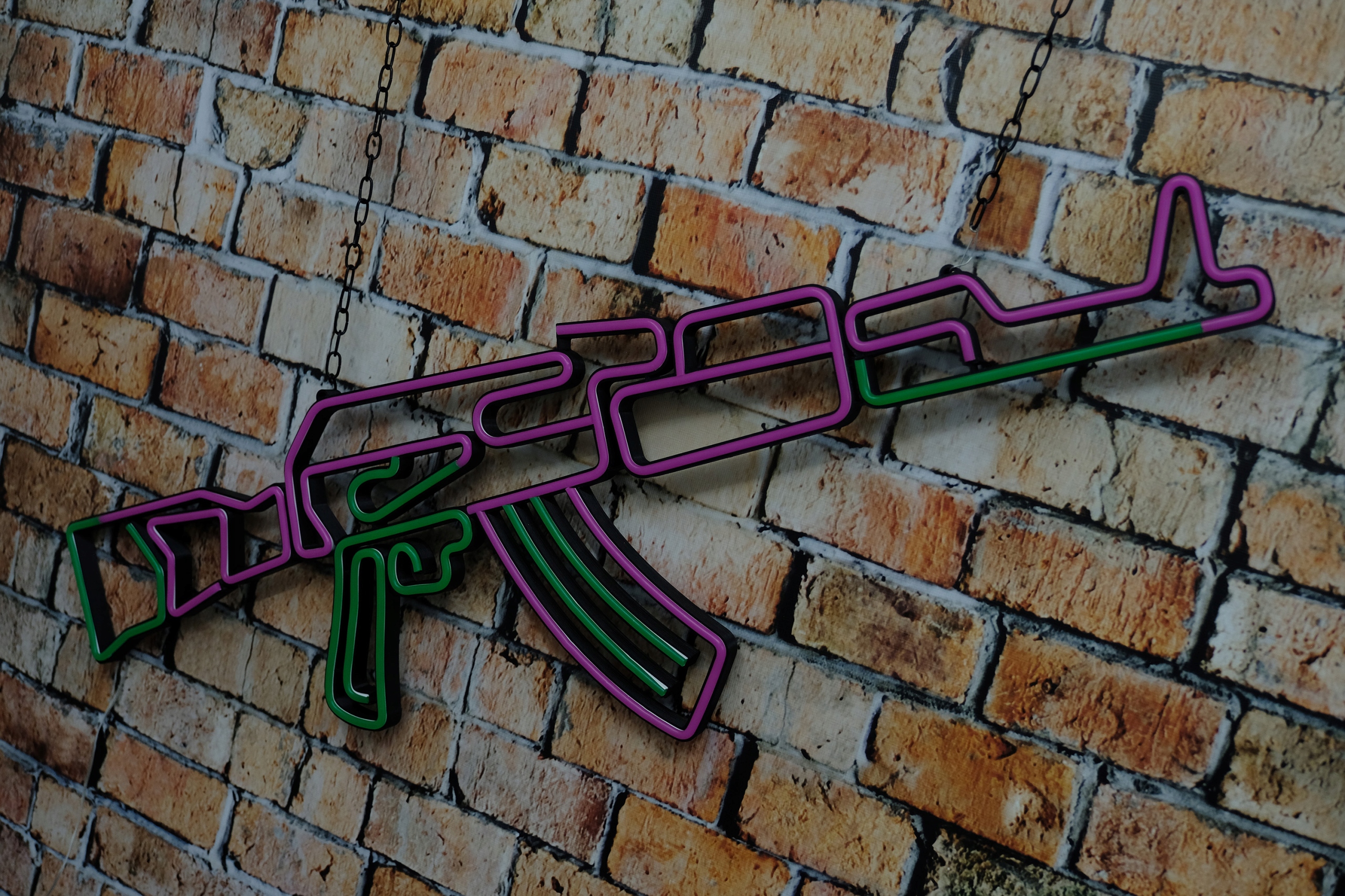 Neon LED Flex AK47 Kalashnikov - CS: GO CS2 Prezent Neon Revolution Szerokość produktu 87 cm
