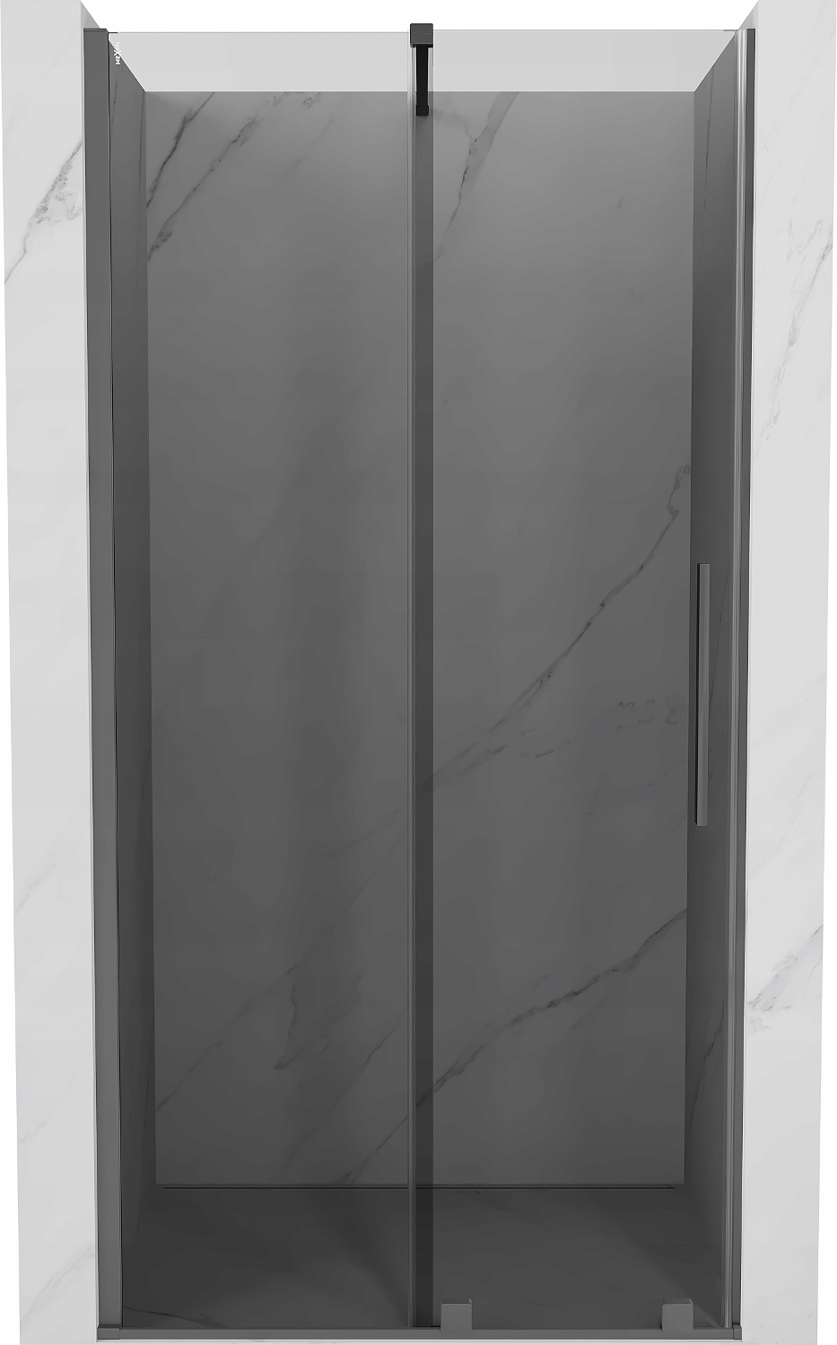 Mexen Velar 100 cm posuvné sprchové dveře, grafit, gun metal, tvrzené sklo