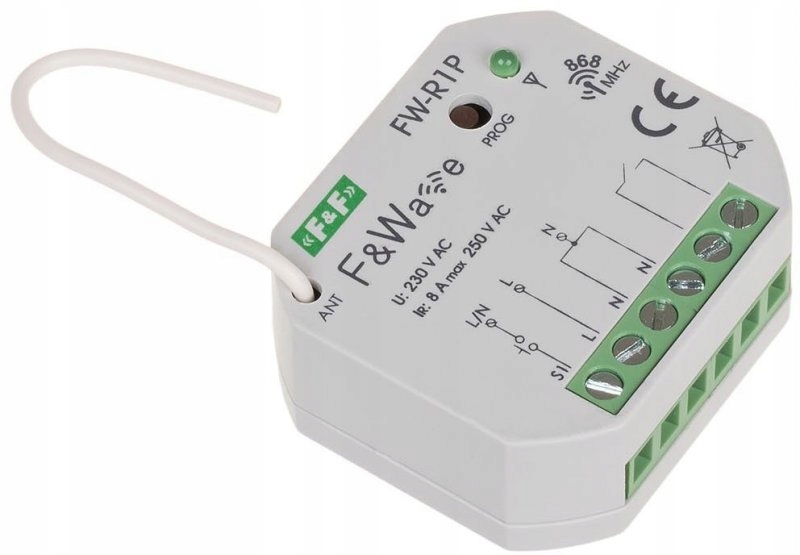 Przekaźnik F&F 250 V IP20 0 A Kod producenta FW-R1P