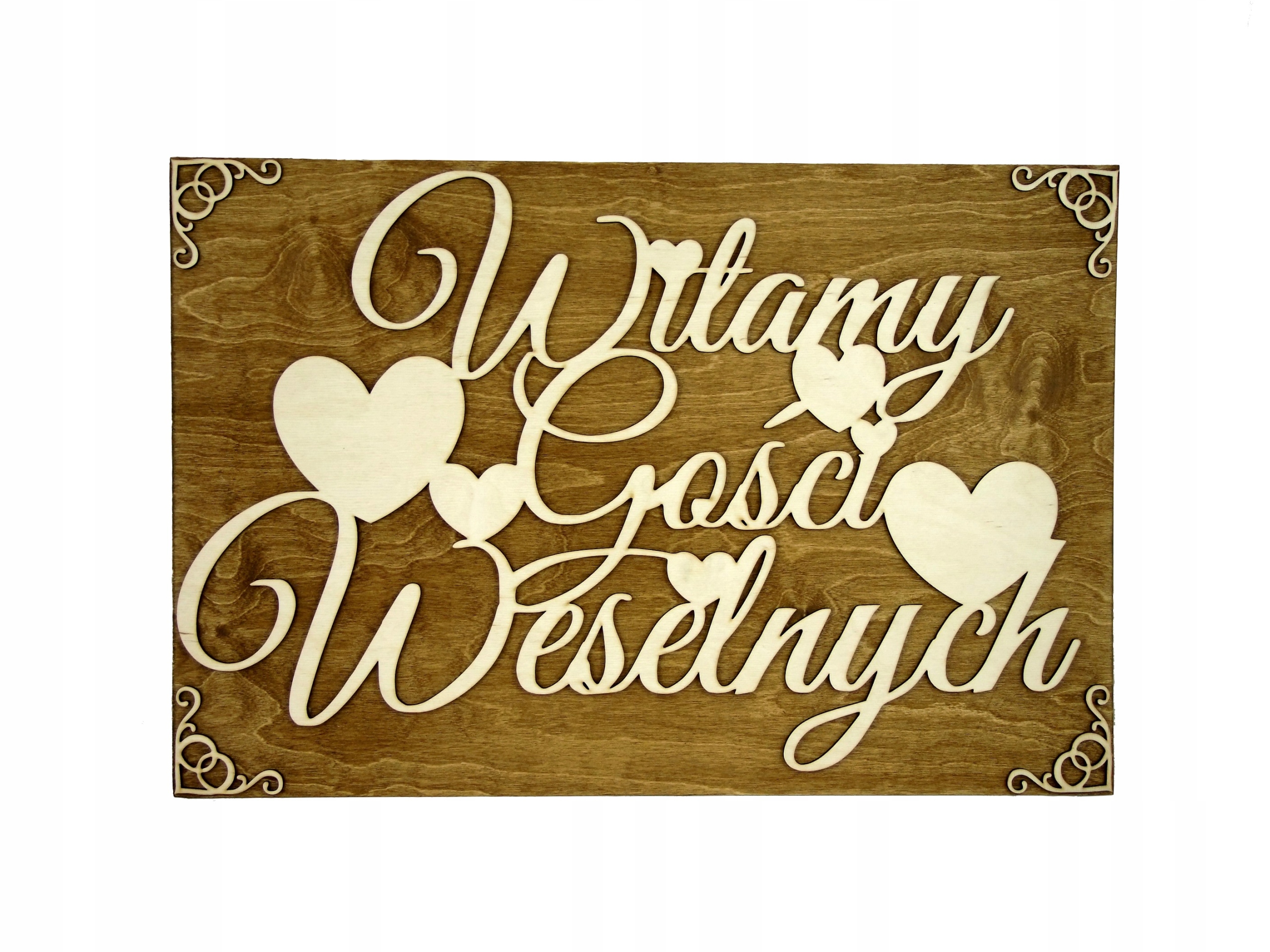 Witamy Gości Weselnych Witająca Tablica Duża 60cm