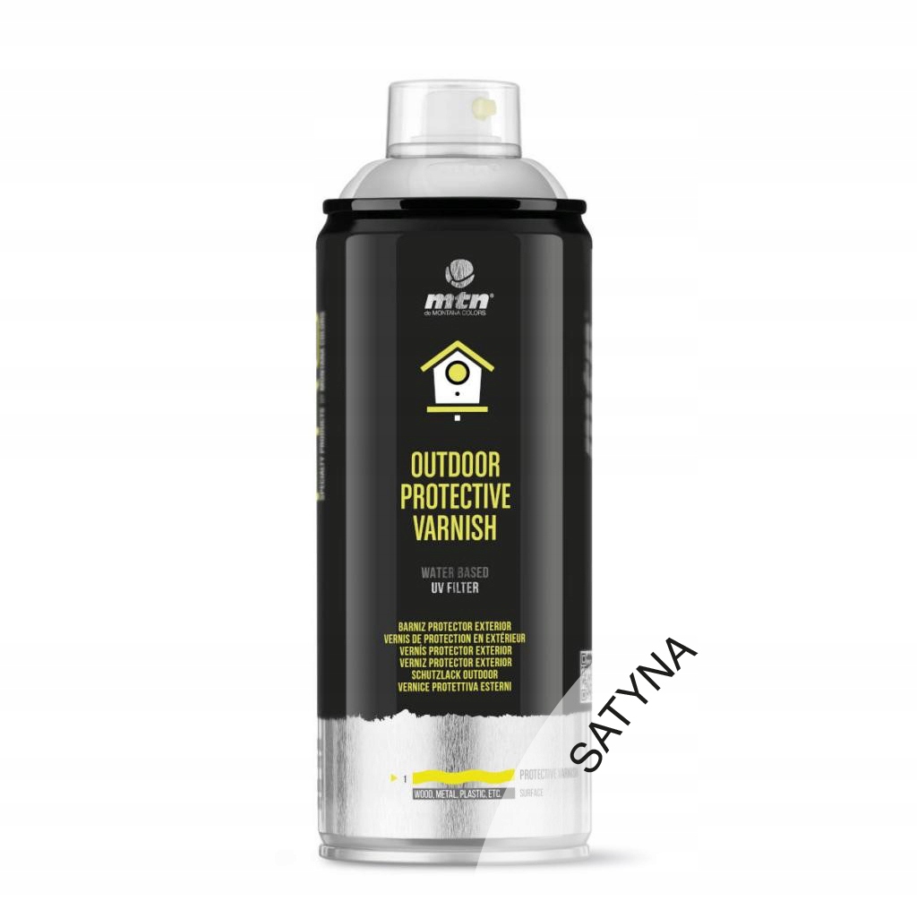 

Spray lakier bezbarwny satynowy 400ml Mtn zew.