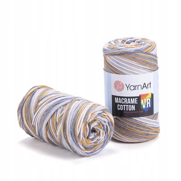 YarnArt Macrame Cotton Vr 918 béžová šňůra makramé sada 4 x 250 g 225 m