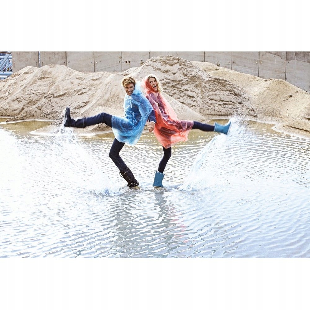 Pomarańczowa Peleryna z Kapturem PE, 103x126,5 cm Kod producenta HE273-52