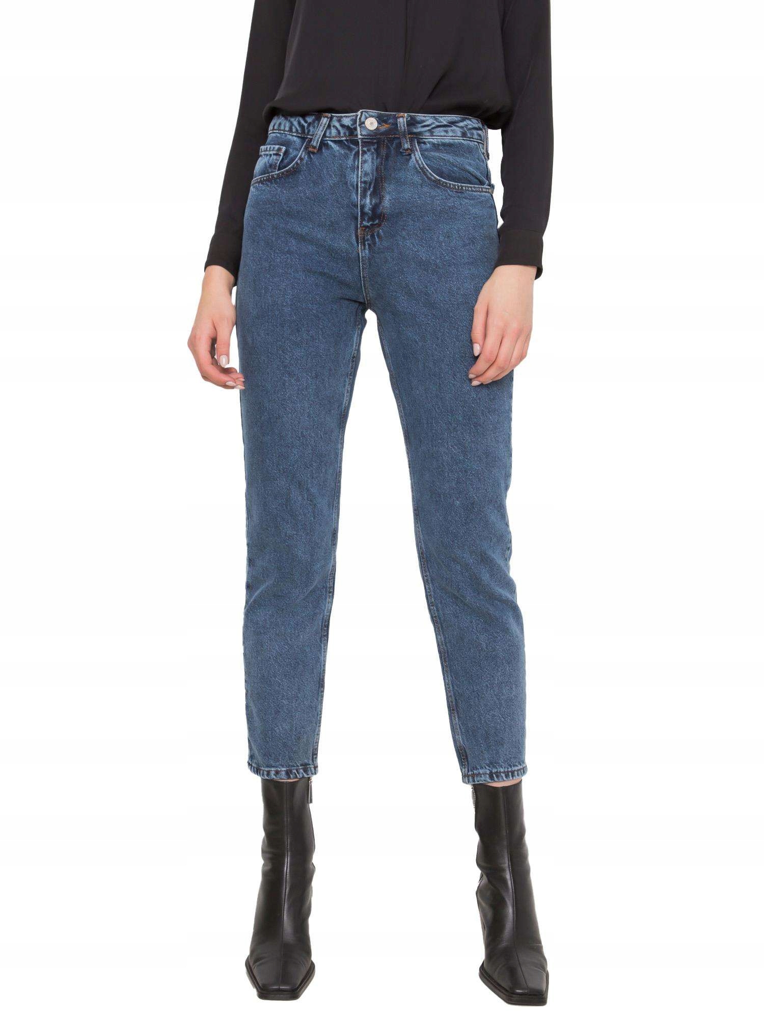 

Spodnie jeansowe Damskie mom jeans jeansy 7/8 - 31
