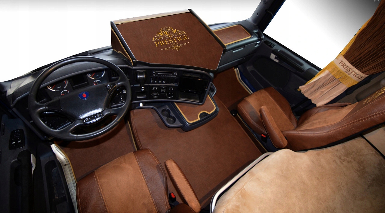 КОВЕР КОВРЫ ГЛАДКИЕ ЭКО КОЖА SCANIA R ОТ'13 AM