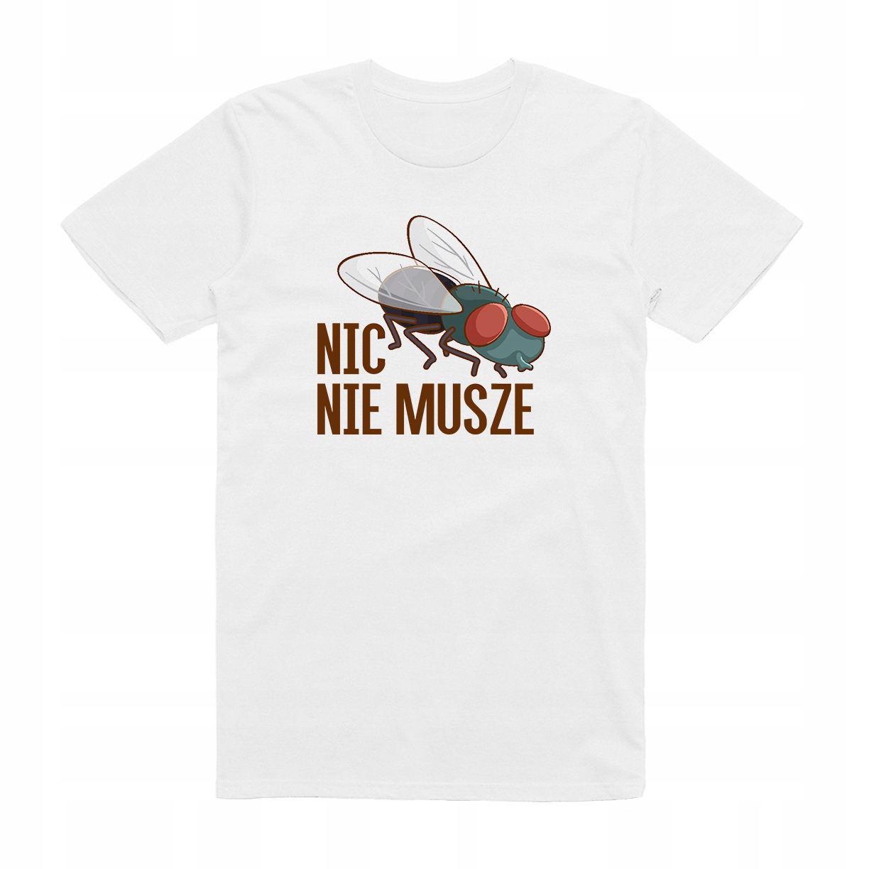 

XL - Koszulka T-shirt Nic Nie Musze Mucha Prezent