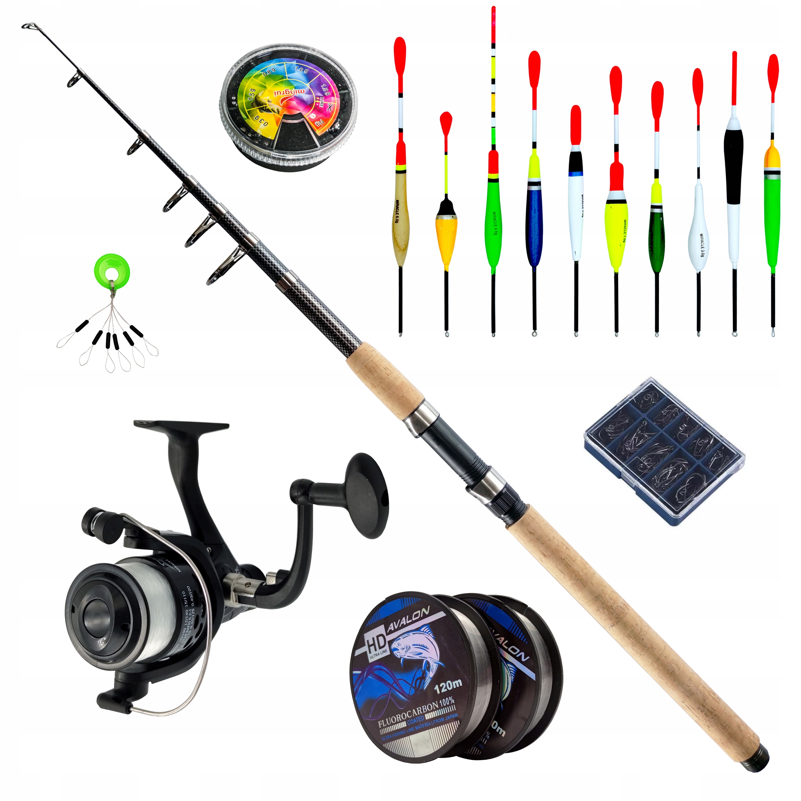 Zestaw wędkarski Fl Wędka 2,70 spławikowy gruntowy