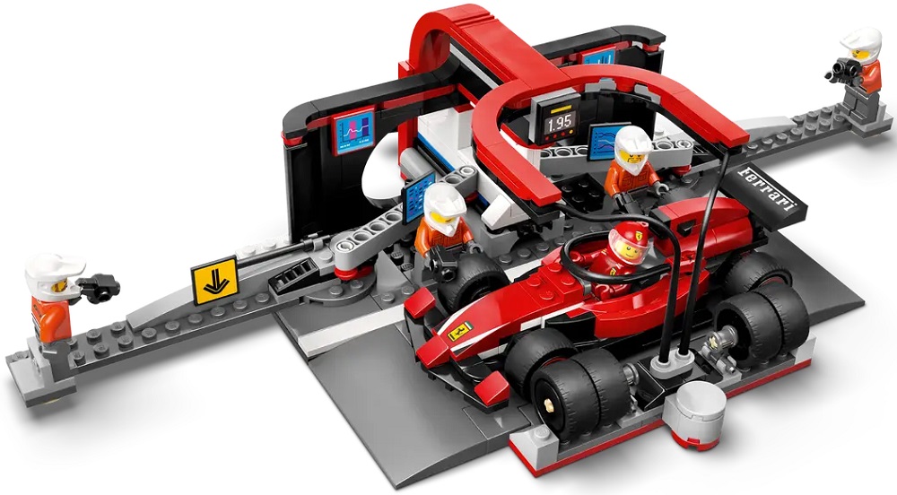 stavebnice Lego City 322 dílků F1 Pit stop mechanici s vozem Ferrari 60443
