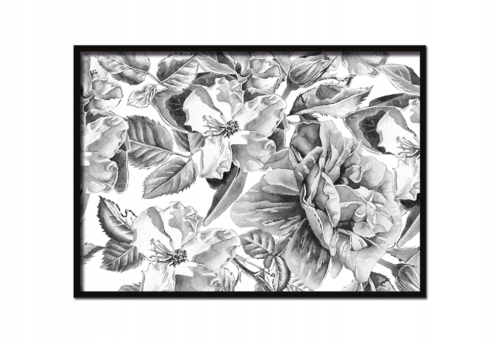 

Obraz Plakat W Ramie 53x73 cm Róże Poziom P923