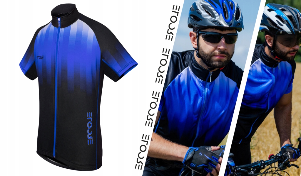 Koszulka Rowerowa Męska z Krótkim Rękawem Kolarska na Rower Termiczna 3XL Płeć mężczyzna