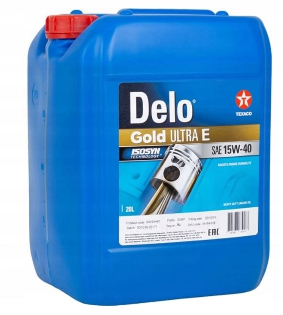 Olej mineralny Texaco Delo Gold Ultra E 5 l 15W-40