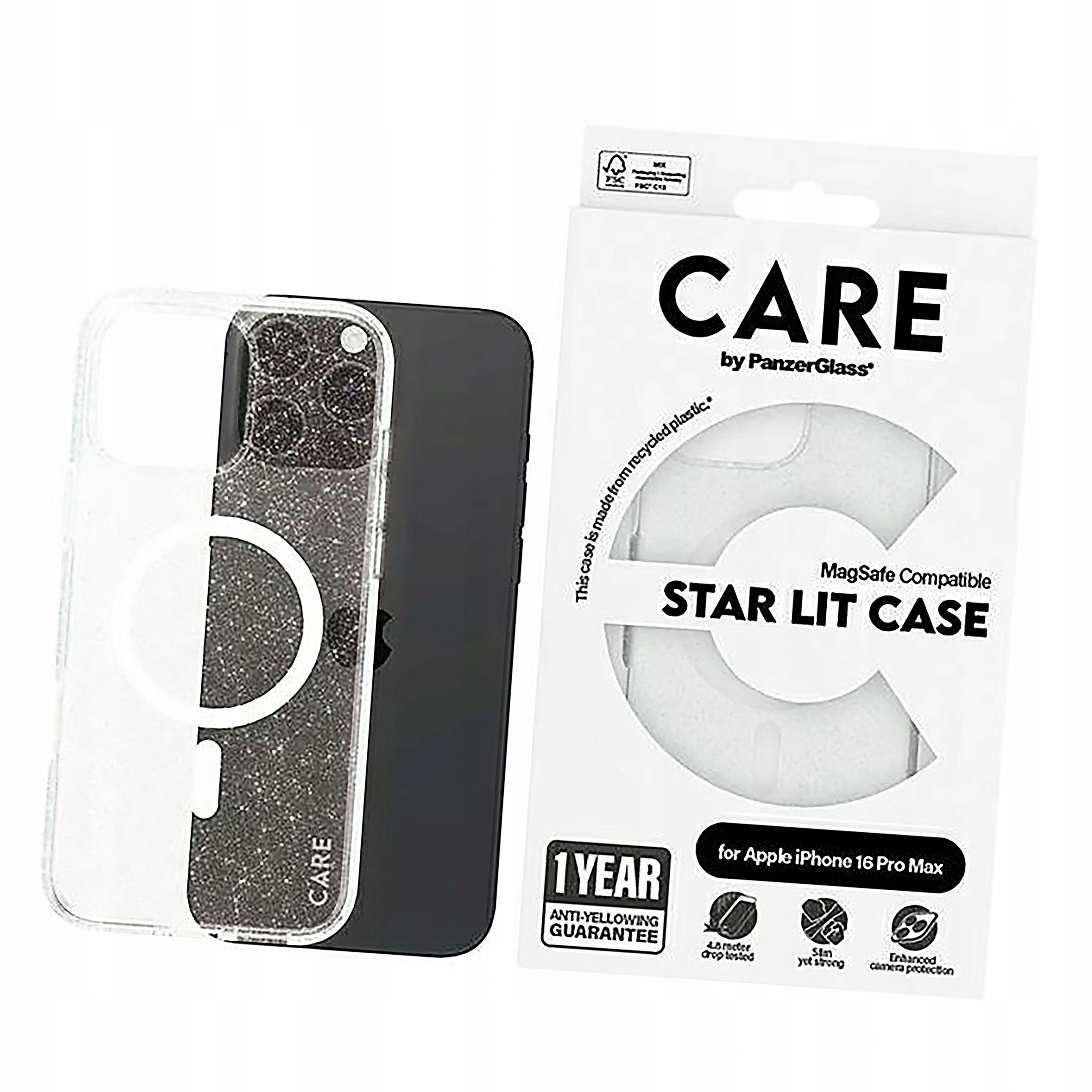 Etui Care by PanzerGlass Flagship Star Lit Case MagSafe iPhone 16 Pro Max