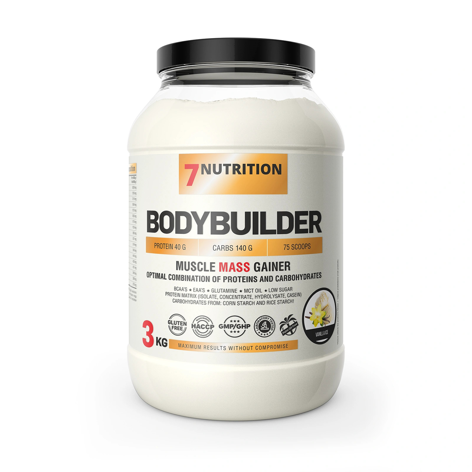 Gainer Bodybuilder 3000 g 7NUTRITION Vanilková zmrzlina