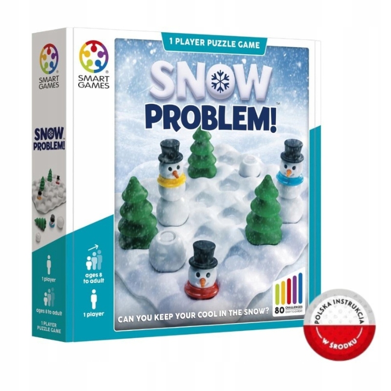 SMART GAMES SNOW PROBLEM (ENG) IUVI GAMES GRA LOGICZNA PLANSZOWA ŚNIEG EAN (GTIN) 5414301524977