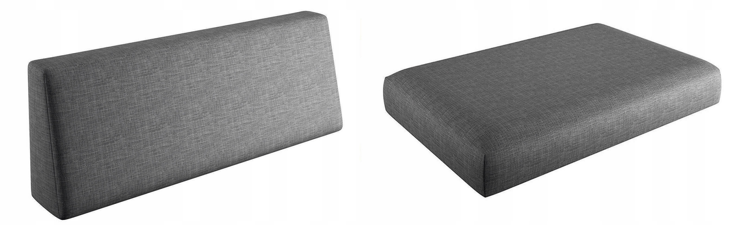 Polštáře sada 2 na zahradní nábytek 120x60 Milano sedák opěradlo Barvy