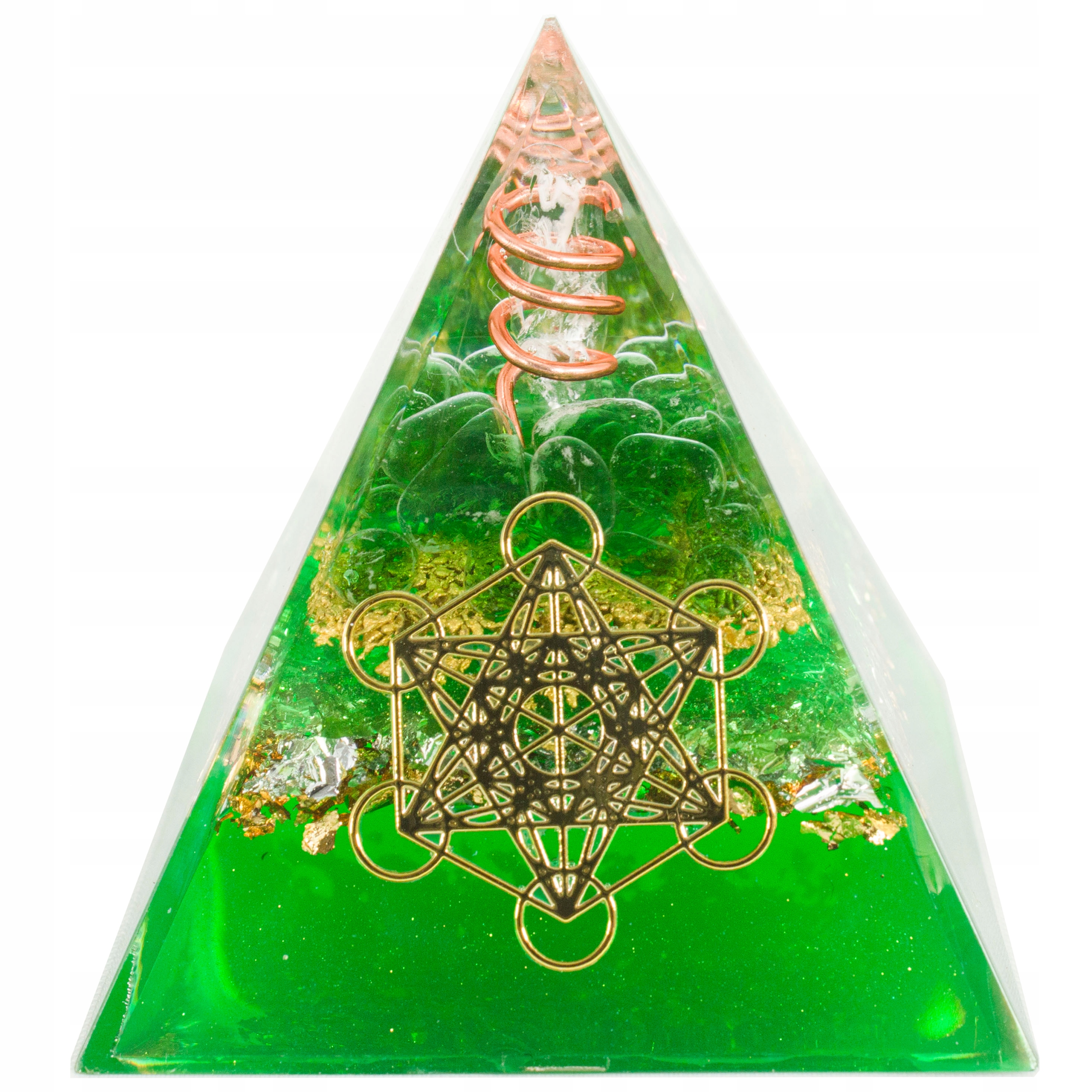 Pyramida Orgonit Pyramida Zářič Křišťál Merkaba Feng Shui 5 cm