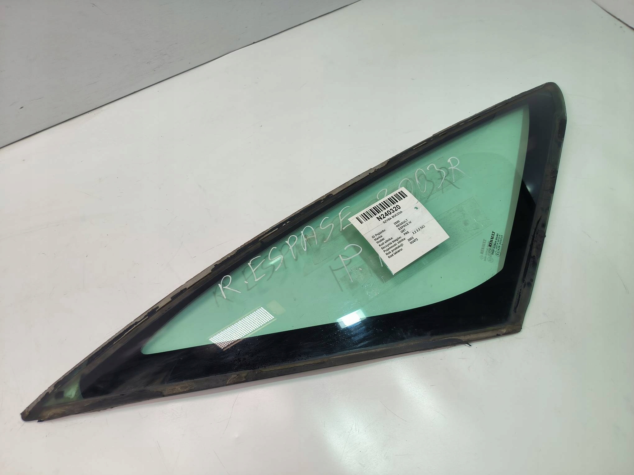 window bodywork right MALA RENAULT ESPACE IV
