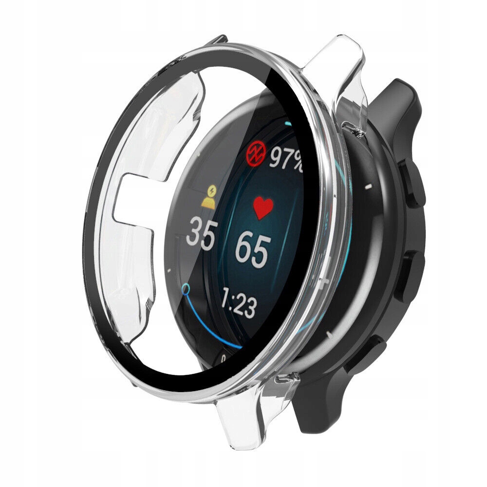 ETUI + SZKŁO 2W1 CLEAR DO GARMIN VENU 2 PLUS